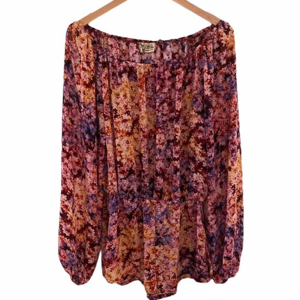 SHOW ME YOUR MUMU Rane Floral Romper. Size S